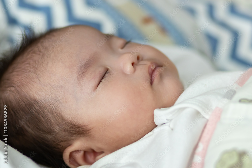 Cute little baby girl sleeping peacefully Cute little baby girl sleeping peacefully