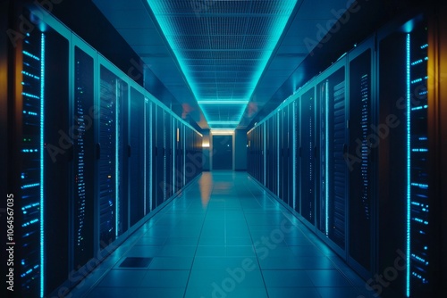 Developing a server room for connectivity and computing, as well as networking technologies for racks of equipment.