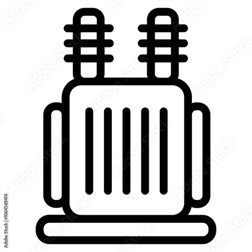 Current transformer Line Icon