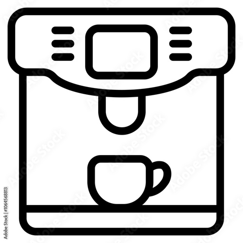 Espresso machine Line Icon