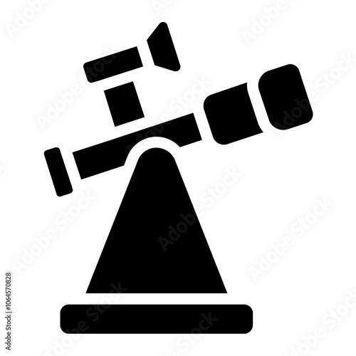 Reflector telescope Solid Icon