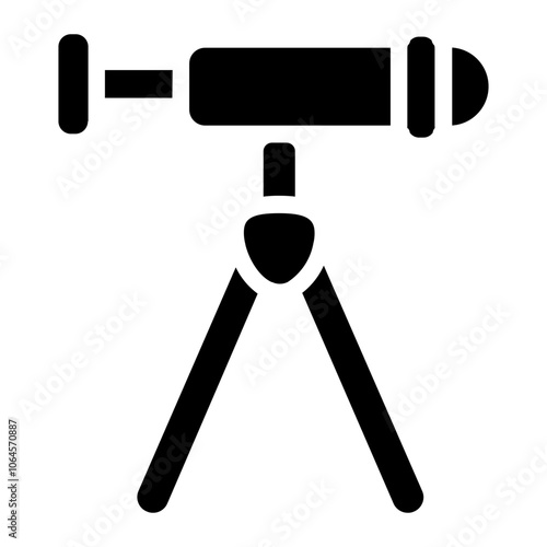 Refractor telescope Solid Icon