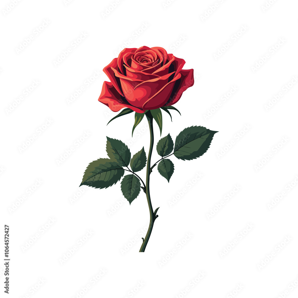 Fototapeta premium Rose vector art design