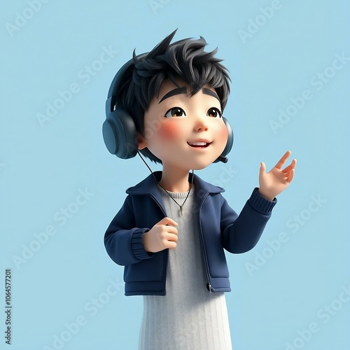 3d render boy