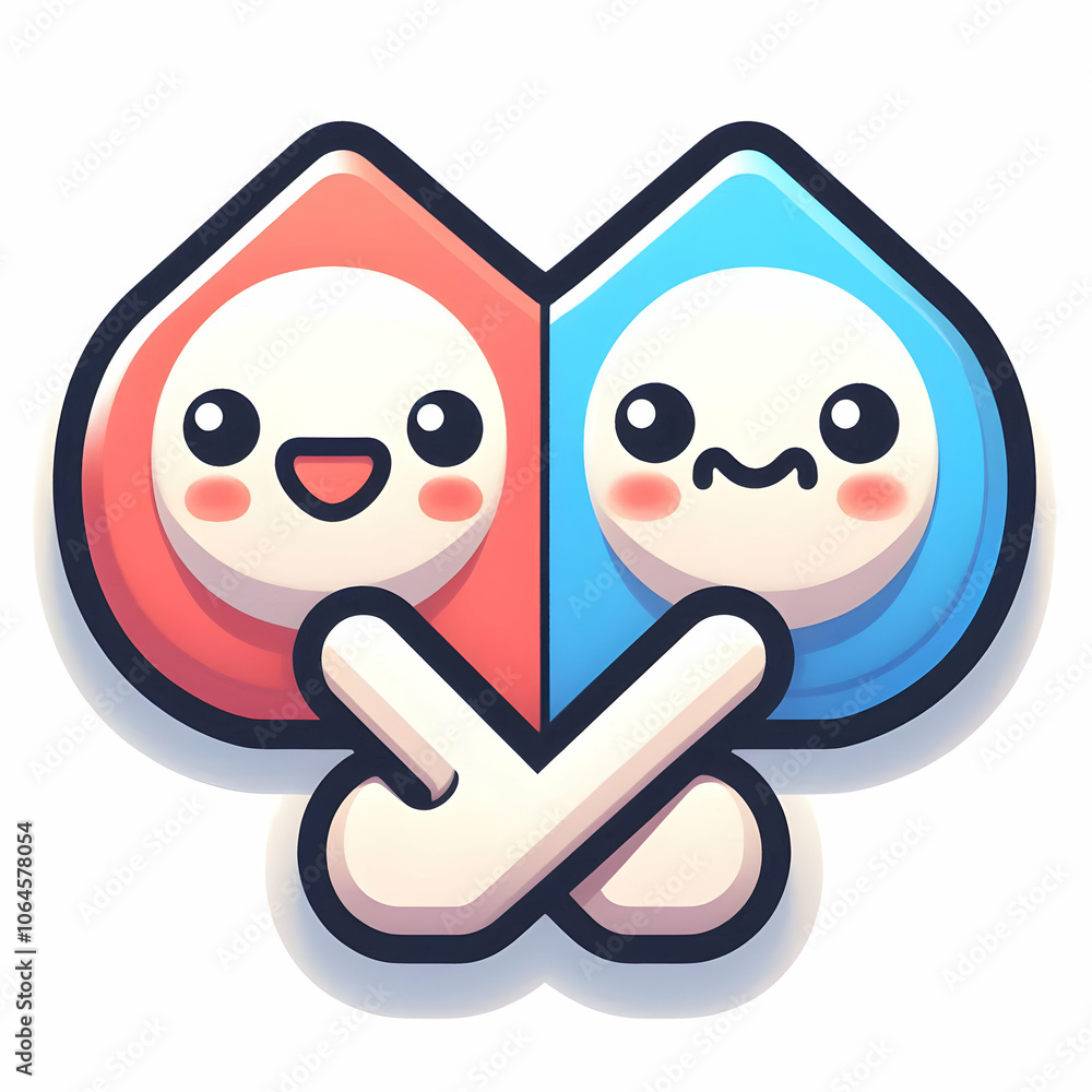 Right and Wrong Symbols concept as Isolated right and wrong symbols ...