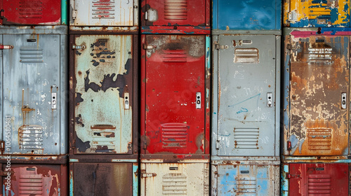 School lockers requiring immediate repair