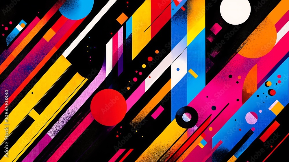 Dynamic Patterned Wallpaper with Bold Colors Dynamic Patterned Wallpaper with Bold Colors