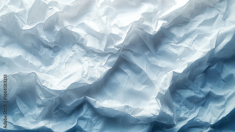 Fototapeta premium Illustration of the texture background of crumpled paper, from crumpling to create a soft crunching sound