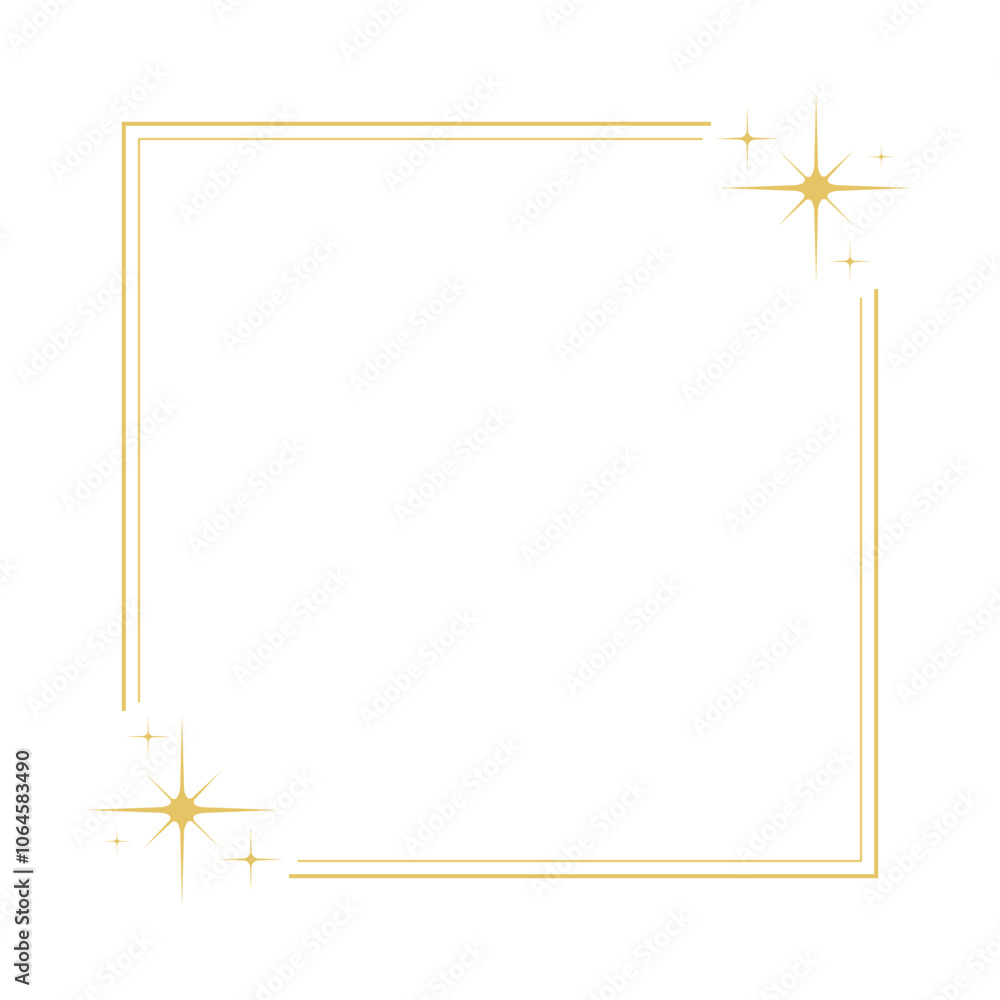 Obraz premium Shiny Frame with Sparkle