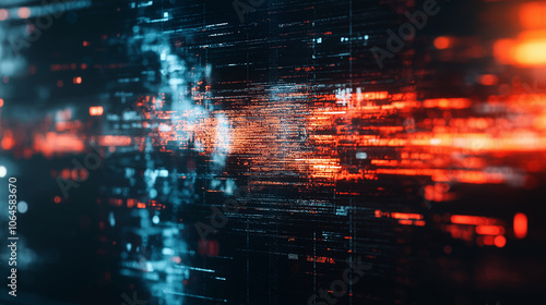 Wallpaper Mural Background Illustration Abstract of a computer screen with errors and glitches. Feeling of uncertainty and risk.
 Torontodigital.ca