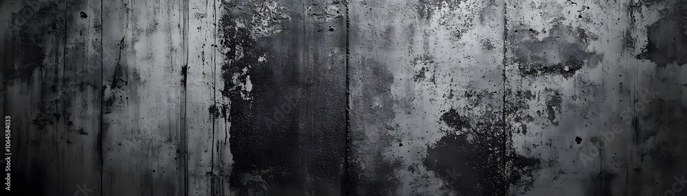 Fototapeta premium Weathered Grey and Black Concrete Wall Texture