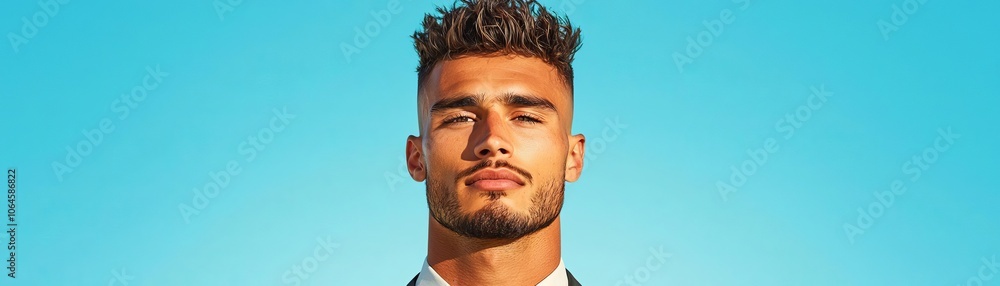 Fototapeta premium Professional headshot on a light background