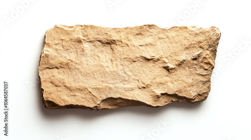 Rough stone fragment with natural texture, geological specimen