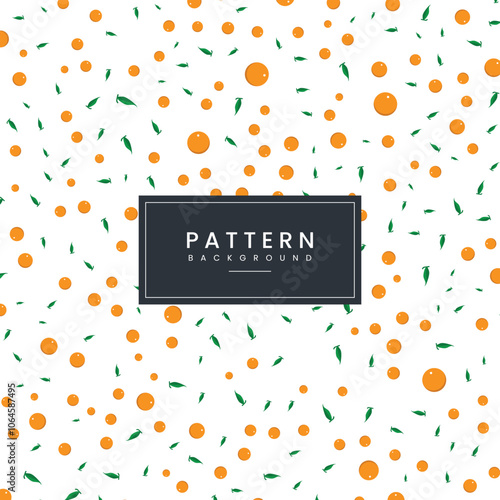 Abstract orange fruit pattern for graphic design. Vector
