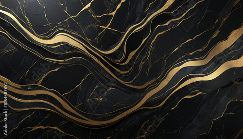 luxury black and golden marble background