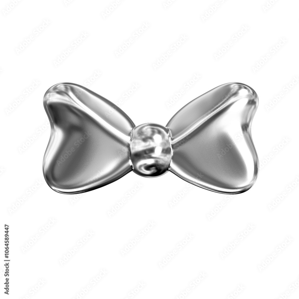 3d render of metallic chrome object graphic icon 3d render of metallic chrome object graphic icon