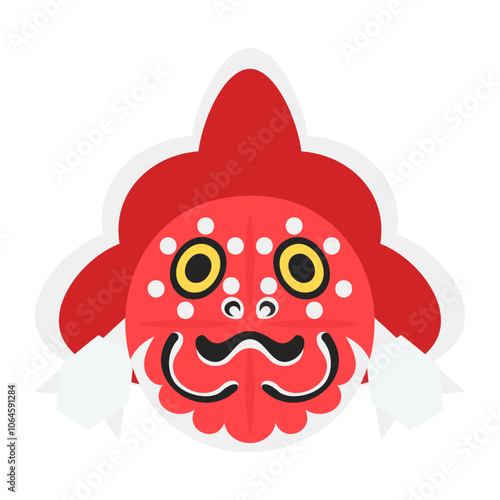 金魚ねぶた（金魚ねぷた）。フラットなベクターイラスト。
Goldfish nebuta. Flat vector illustration. photo