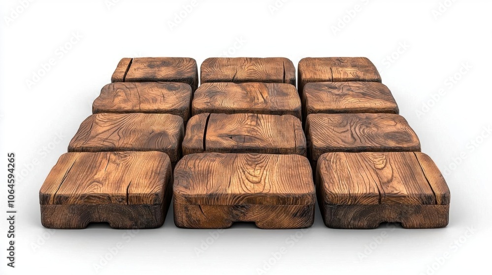A photostock of a wooden pallet on a white background, industrial and clean. A photostock of a wooden pallet on a white background, industrial and clean.