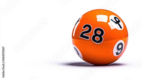 Free Download A photostock of an 8-ball on a white background, isolated and iconic. - GFXLoad