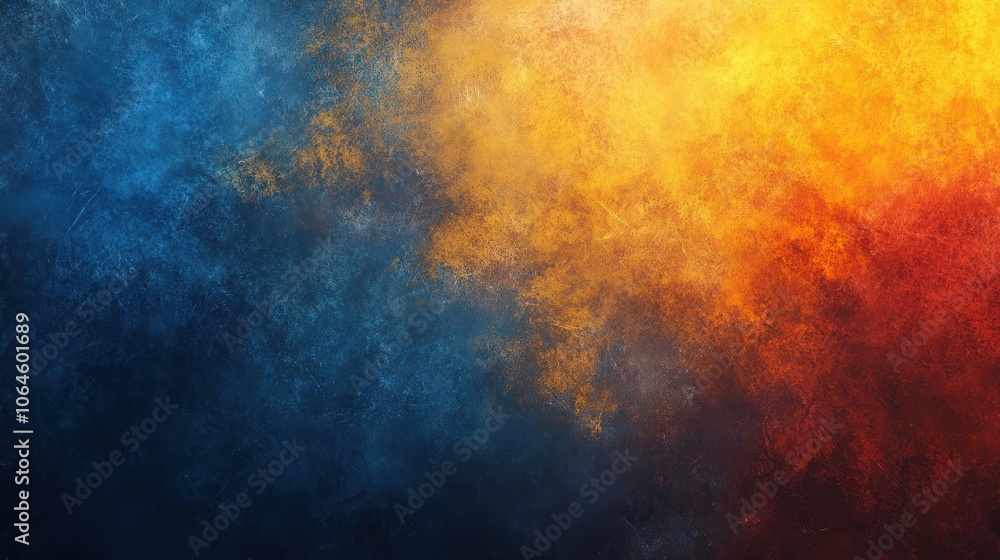 Abstract Background of Blue and Orange Hues Abstract Background of Blue and Orange Hues