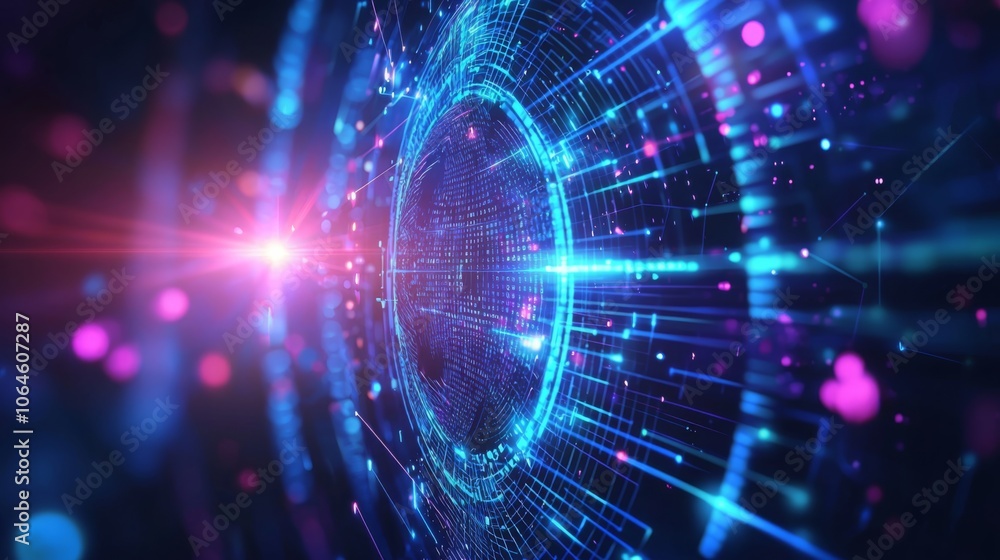 Futuristic Technological Progress Concept Visualization Futuristic Technological Progress Concept Visualization