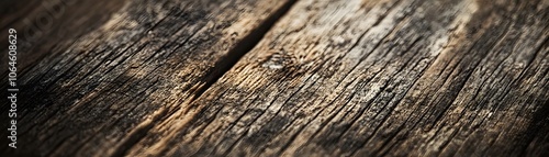 Close-up of Weathered Wooden Surface with Visible Grain photo