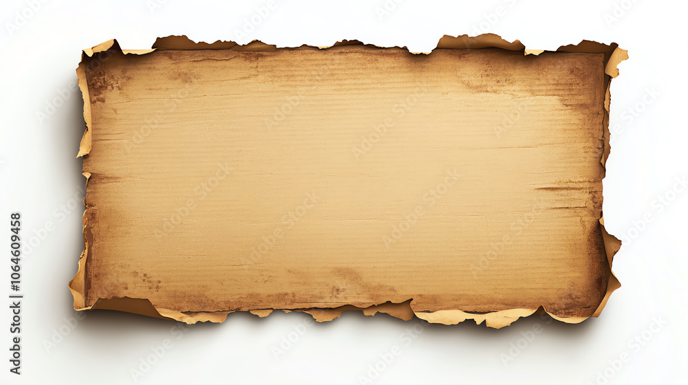 Burnt edge paper with sepia tones Burnt edge paper with sepia tones