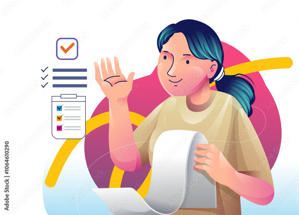 Digital marketing concept illustrations. Modern flat design illustration of Data Analysis.