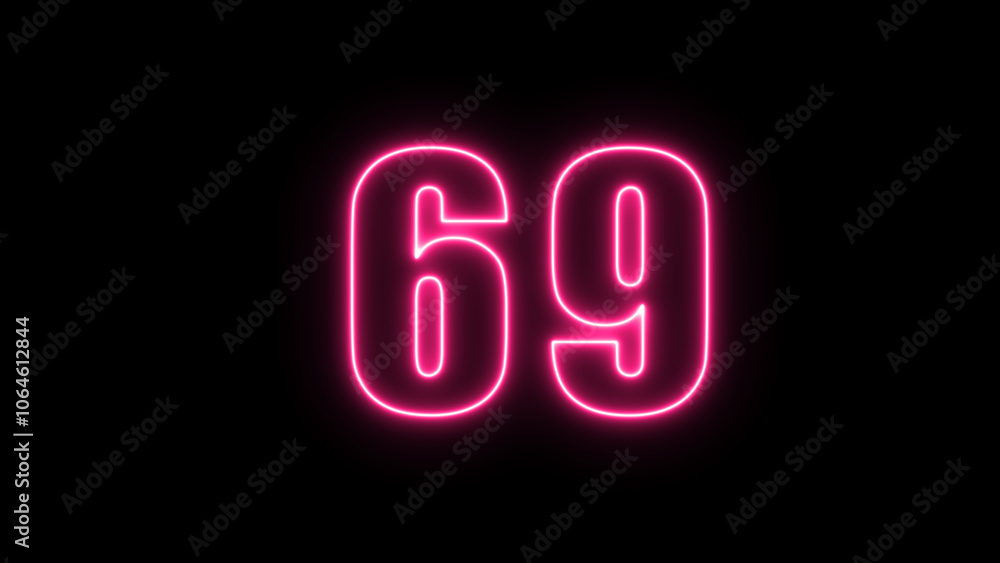 Neon number with alpha channel, the best digital symbol, 3d render, Education concept.Glowing Alphabet Letter of neon number Neon number with alpha channel, the best digital symbol, 3d render, Education concept.Glowing Alphabet Letter of neon number