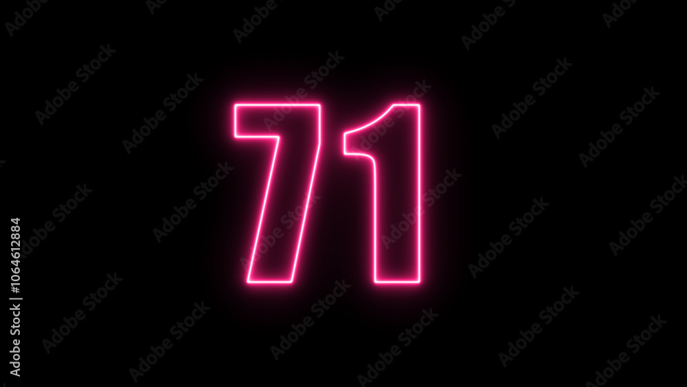 Neon number with alpha channel, the best digital symbol, 3d render, Education concept.Glowing Alphabet Letter of neon number Neon number with alpha channel, the best digital symbol, 3d render, Education concept.Glowing Alphabet Letter of neon number