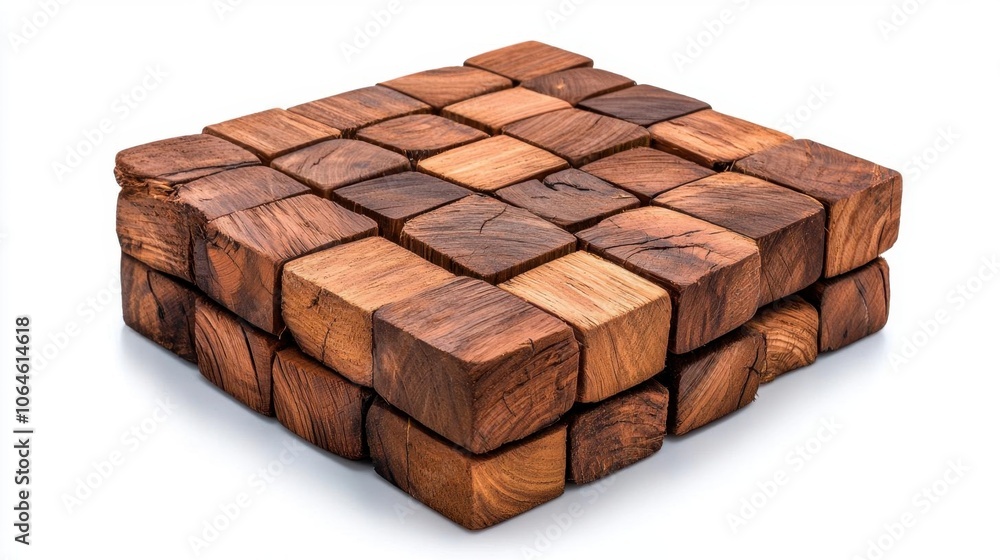 A photostock of stacked wooden planks on a white background, isolated and textured. A photostock of stacked wooden planks on a white background, isolated and textured.