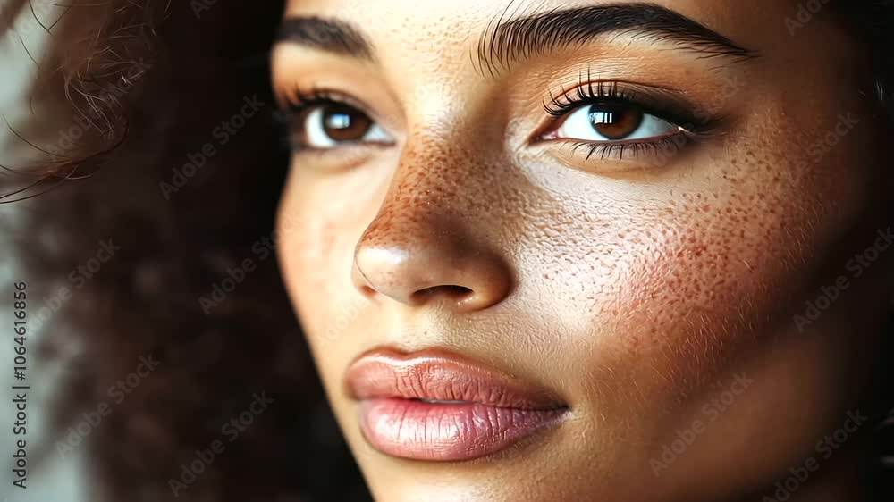 close up portrait of a woman close up portrait of a woman