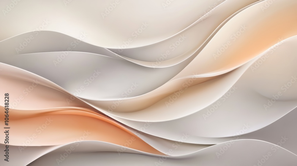 Obraz premium Abstract background with flowing smooth lines and waves, modern elegant design for wallpapers or graphic art