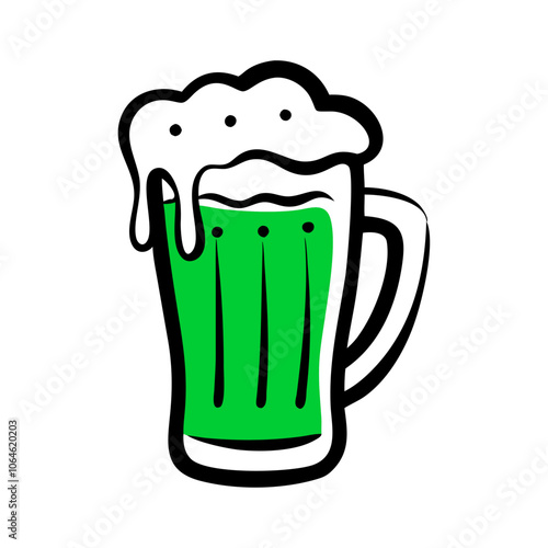 mug of green beer,  icon
