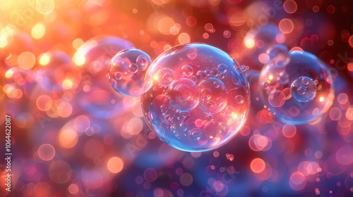 Colorful Bubble Animation Loop - Abstract 3D Design