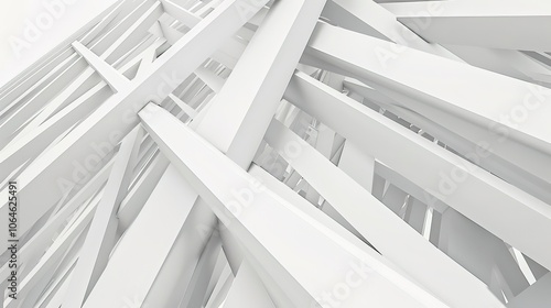 Grey White Line Building Structure 3D Background - a modern and architectural visual. The grey and white lines create a striking and structured atmosphere.