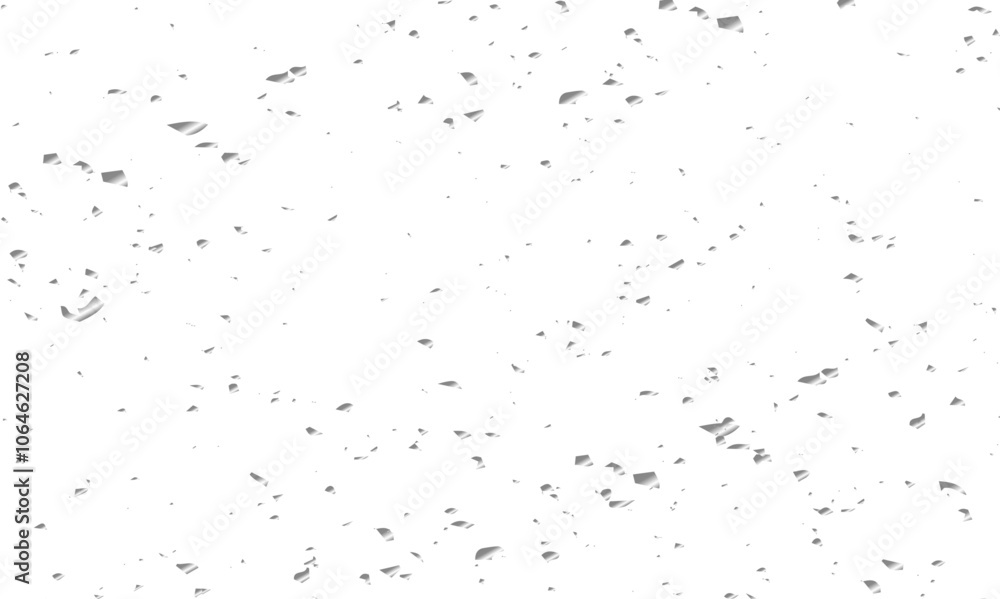 Silver shiny glitter sparkle confetti falling down on transparent background. Vector illustration. Silver shiny glitter sparkle confetti falling down on transparent background. Vector illustration.