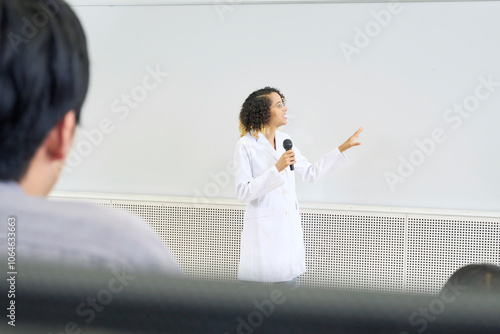 conference, teacher, lecture, global, instructor, professor, teach, class, classroom, diversity, native, lesson, foreigner, school, english conversation, lab coat, science, study, learning, multinatio photo