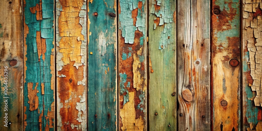 Rustic Wooden Grunge Wall with Cracked Paint Ideal for Backgrounds, Textures, and Vintage Decor - Perfect Copy Space for Creative Projects Rustic Wooden Grunge Wall with Cracked Paint Ideal for Backgrounds, Textures, and Vintage Decor - Perfect Copy Space for Creative Projects