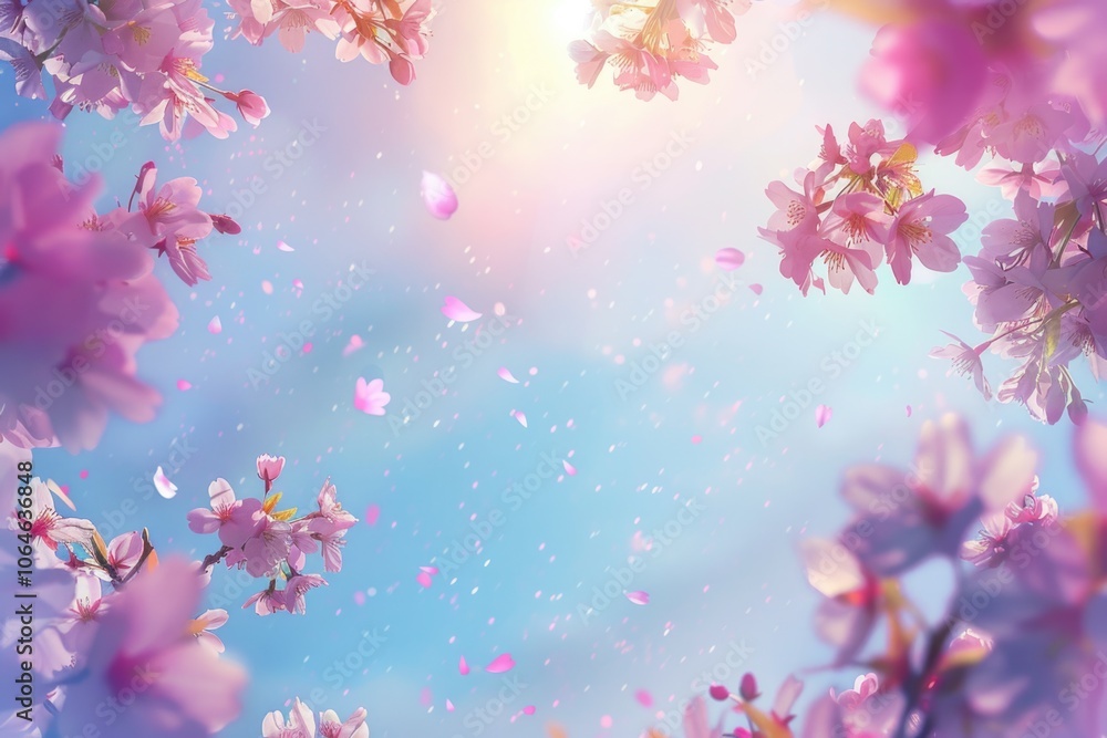 Spring nature background with cherry blossoms in Japan. Spring nature background with cherry blossoms in Japan.