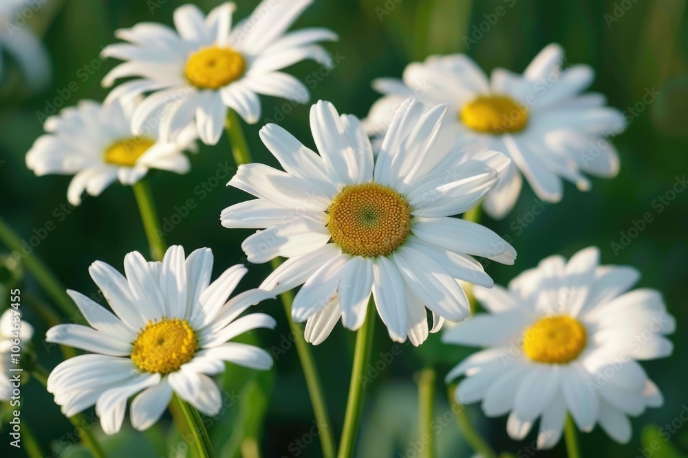 Daisy flower in the field Closeup Daisy flower in the field Closeup