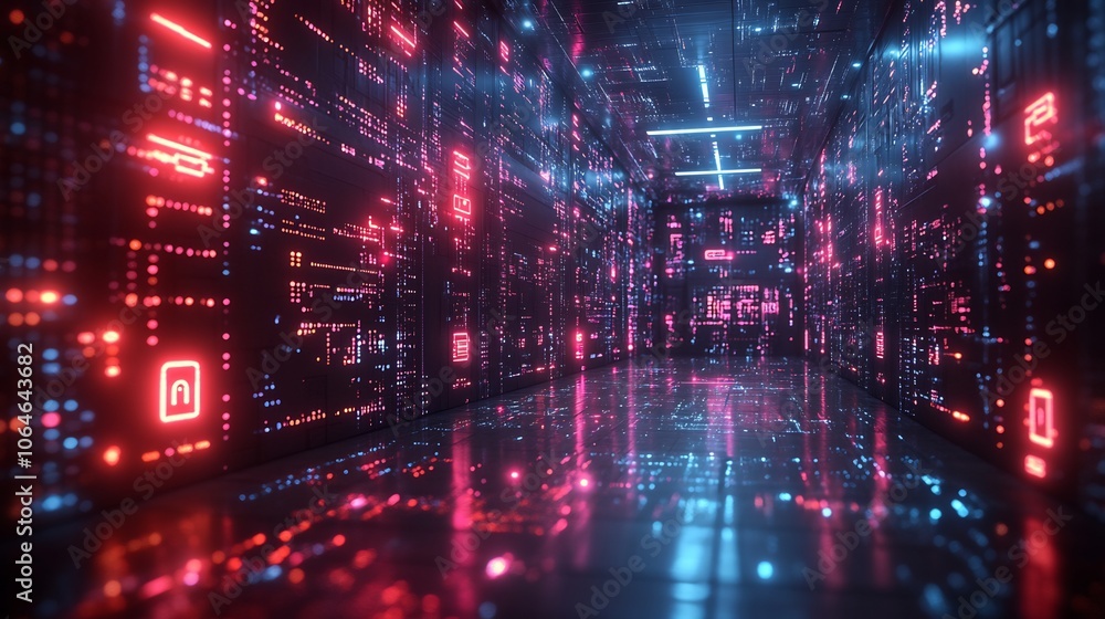 Digital display of secure online transaction with glowing data streams and lock symbols showcasing cybersecurity in ecommerce environments Digital display of secure online transaction with glowing data streams and lock symbols showcasing cybersecurity in ecommerce environments