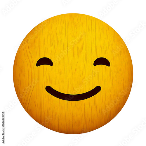 smiley classic wood pattern emoji