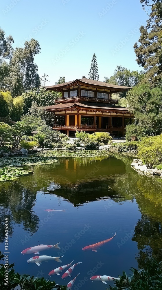 Serene Zen Temple with Minimalist Architecture Serene Zen Temple with Minimalist Architecture