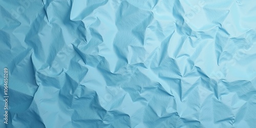 Crinkled Paper Texture Background In Blue-Gray Color