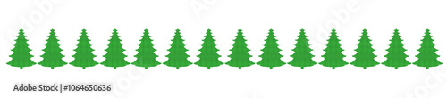 Grün KKarierter Stoff mit Tannenbaum
