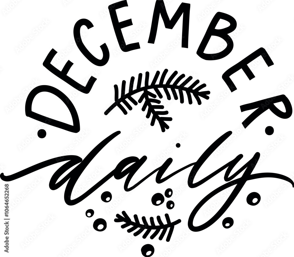 Obraz premium Christmas lettering 
