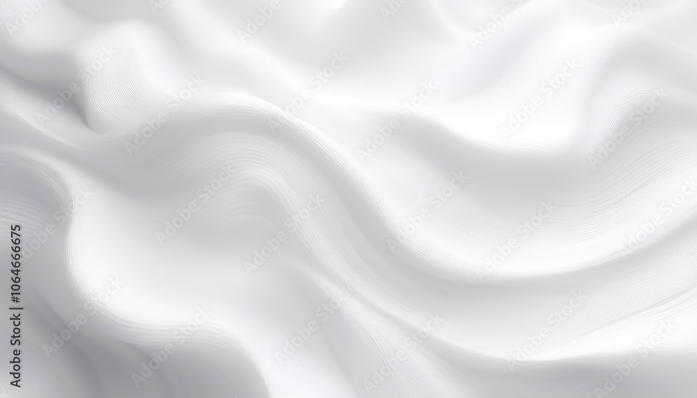 Abstract white wave with three-dimensional effect Abstract white wave with three-dimensional effect