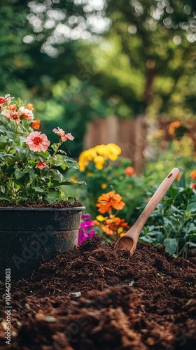 Cozy Backyard Garden with Homemade Compost