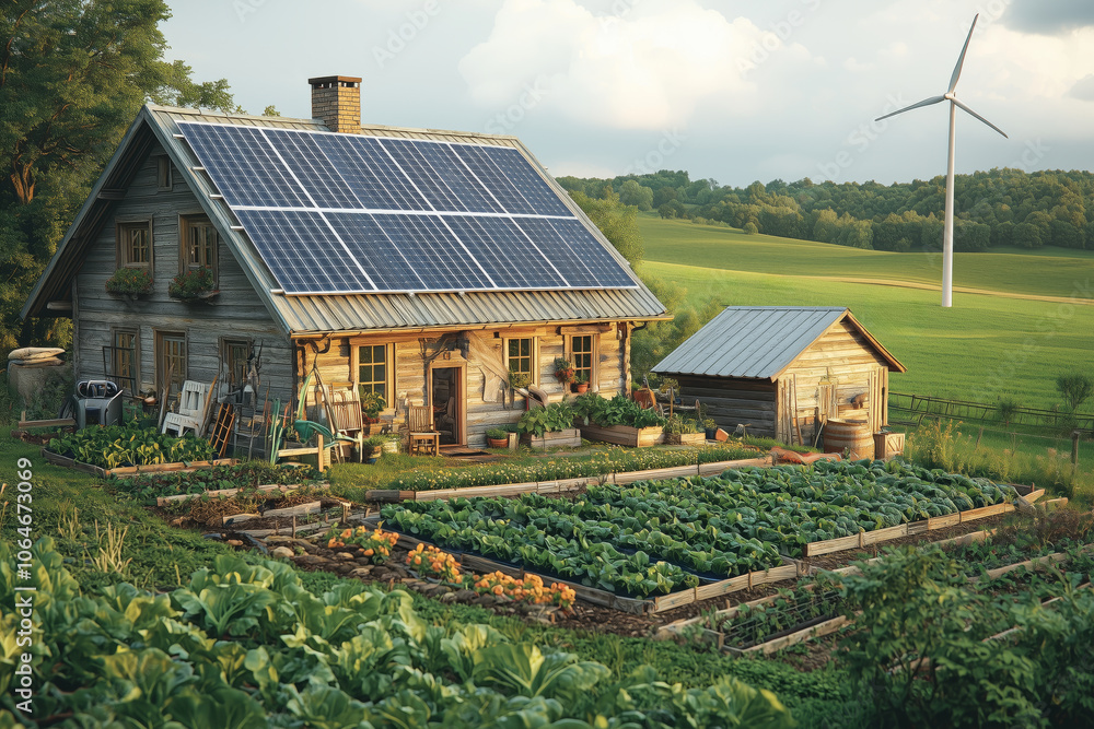 Rural farm powered by renewable energy Rural farm powered by renewable energy